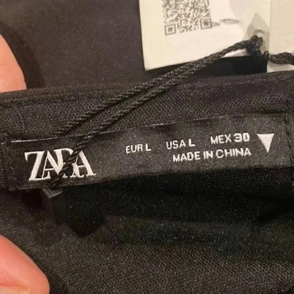 ZARA Black Asymmetric Embellished Cut Out Chain One Shoulder Dress 2712/345 - Picture 5 of 7